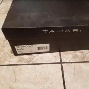 Tahari "Groove" Black Tall High-Heeled Boot